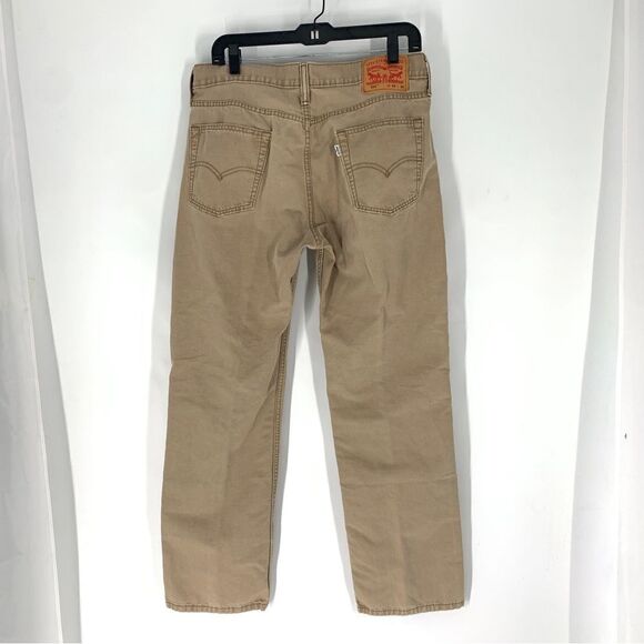 Levi’s 514 Men’s Sz 34/30 Tan Slim Straight Leg Jeans - Picture 5 of 11